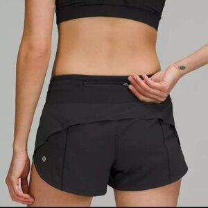 Lululemon Speed up Shorts RARE- black - size 4